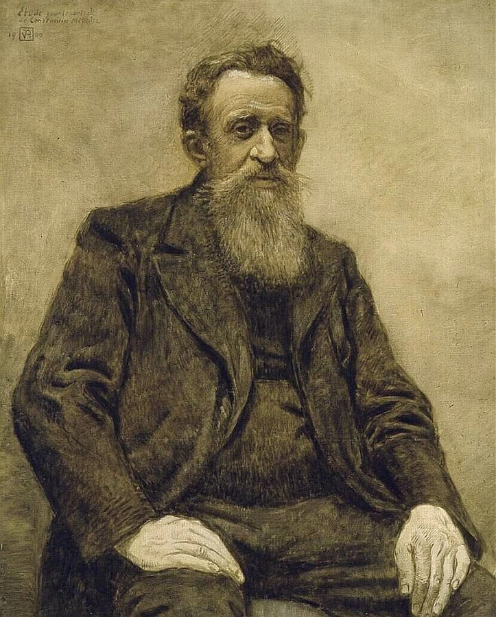 Ritratto di Constantin Meunier - Museo Kröller, Müller, Otterlo